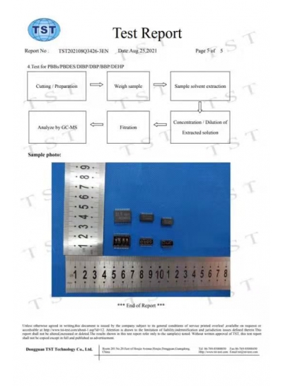 Product Test report